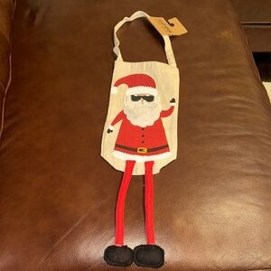 Eccolo Santa Wine Bag with Red and Black Accents